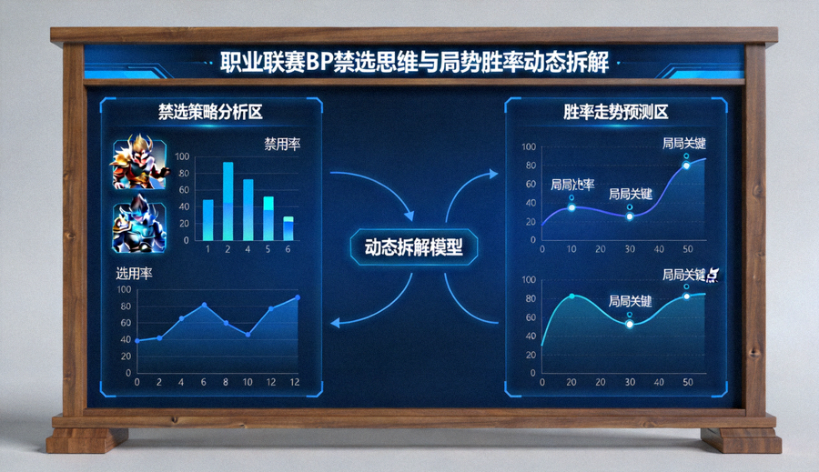职业联赛BP禁选思维与局势胜率走势动态拆解沙盘画面